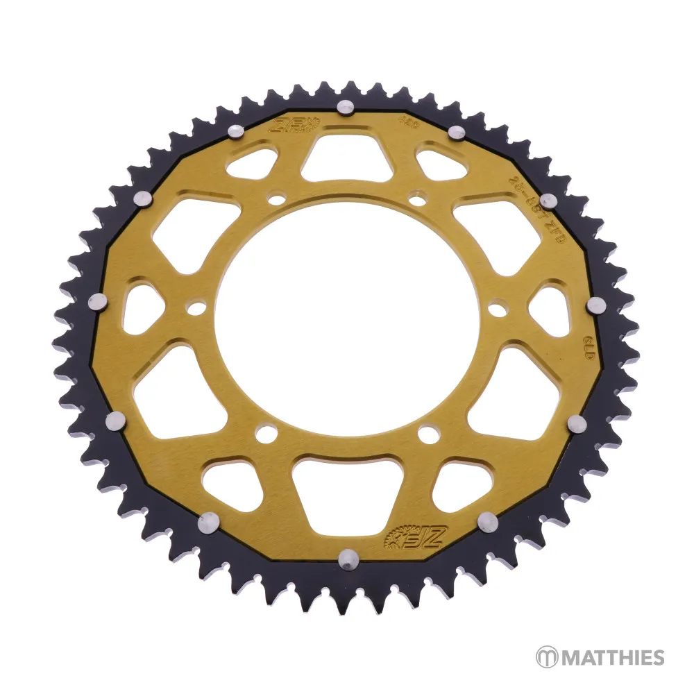 Kettenrad Dual 58Z Teilung 428 gold ZFD-25-58-GLD