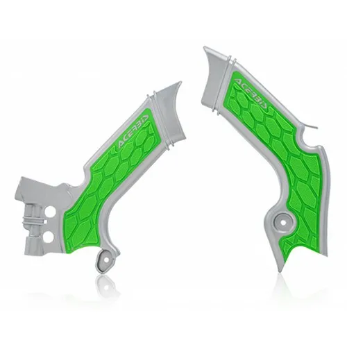 Rahmenschutz in grau / grüner Farbe - Kawasaki Kxf 450 2019