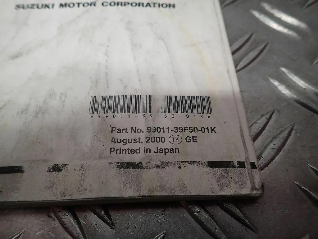 Bedienungsanleitung DE Buch Handbuch Suzuki GSX-R 600 BJ.01-03