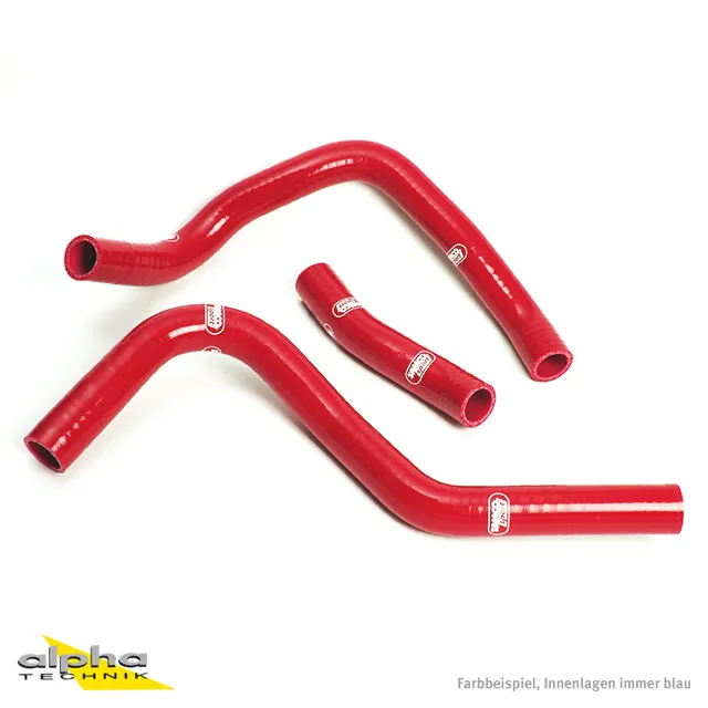 SAMCO SPORT Siliconschlauch Kit rot für Suzuki GSXR1000 Modelljahr 2001-2004