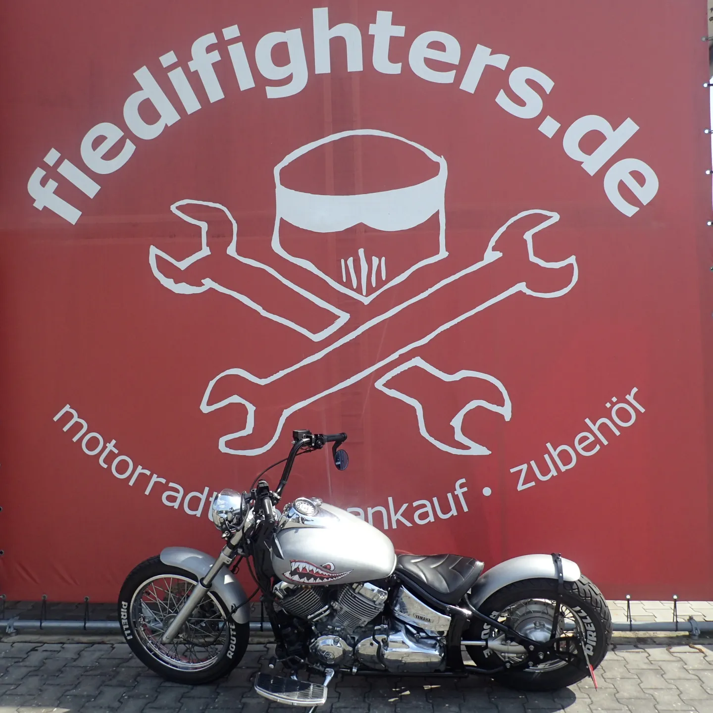 Yamaha XVS 650 Dragstar Bobber FALCON Double Groove A1 Geeignet