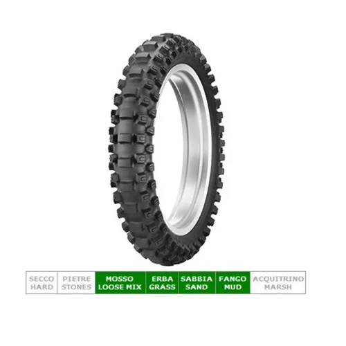 Post-Reifen. Minicross Geomax Mx33 80 / 100-12 Dunlop