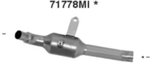 ARROW Racing-Kat-Ersatzrohr für Moto Morini X-Cape 650 2022-2025 , ohne Katalysator