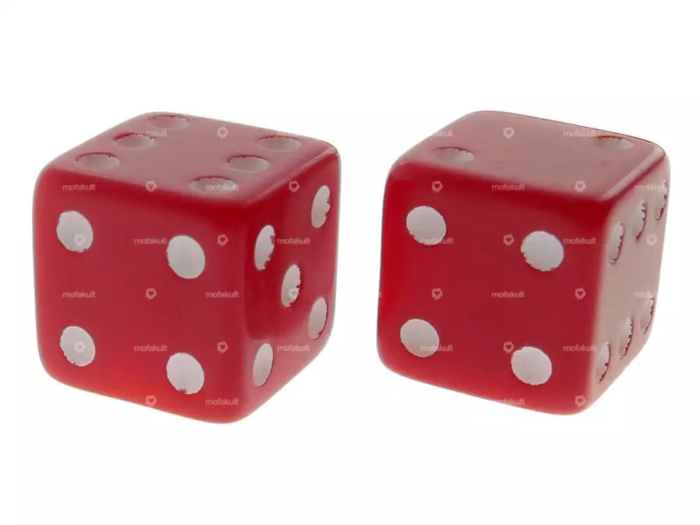 Ventilkappen Würfel rot