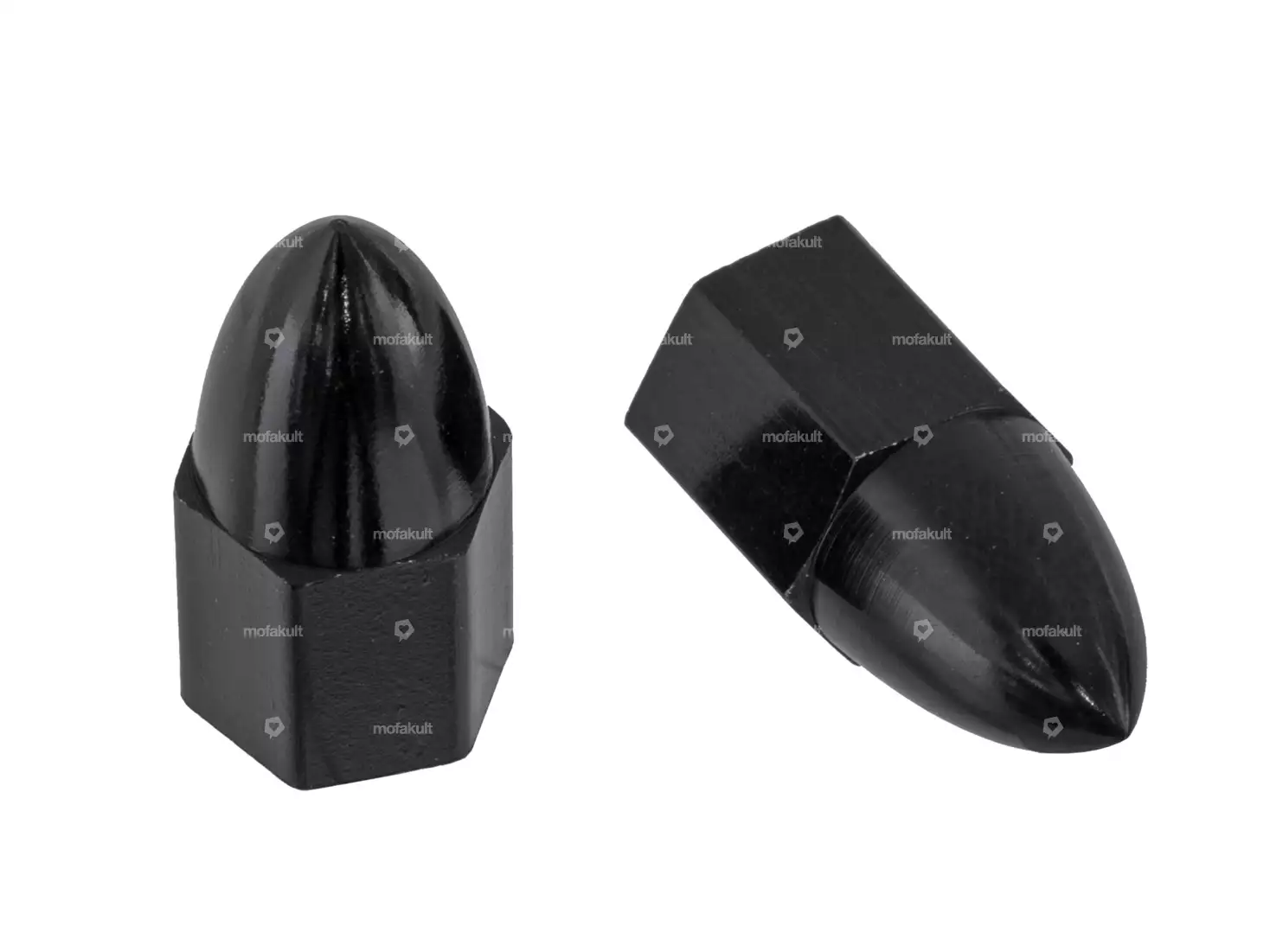 Ventilkappen Spike schwarz