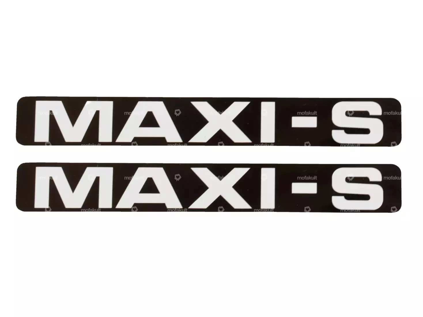 Aufkleber «MAXI-S» schwarz / weiss