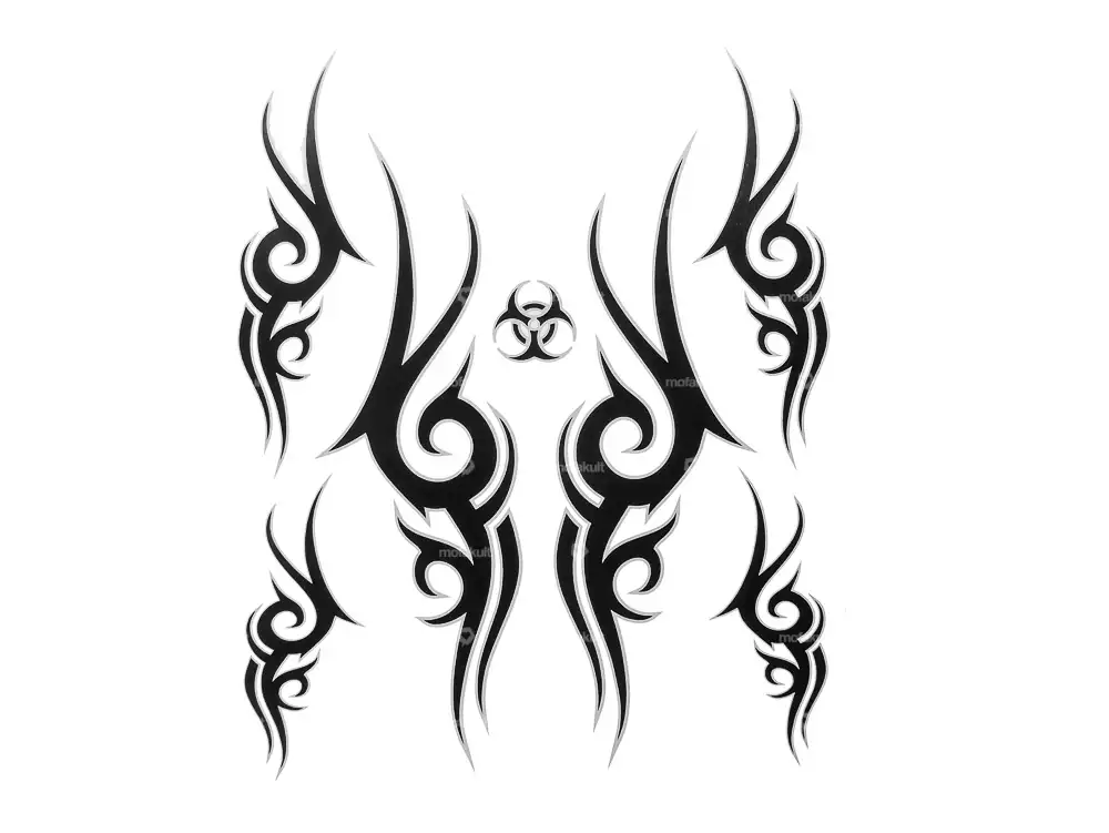 Tribal Kleberbogen schwarz