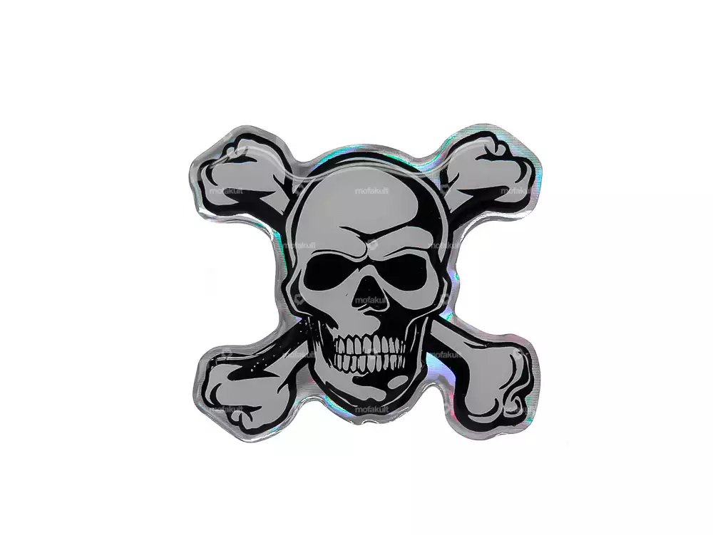 Totenkopf Gelkleber 3D