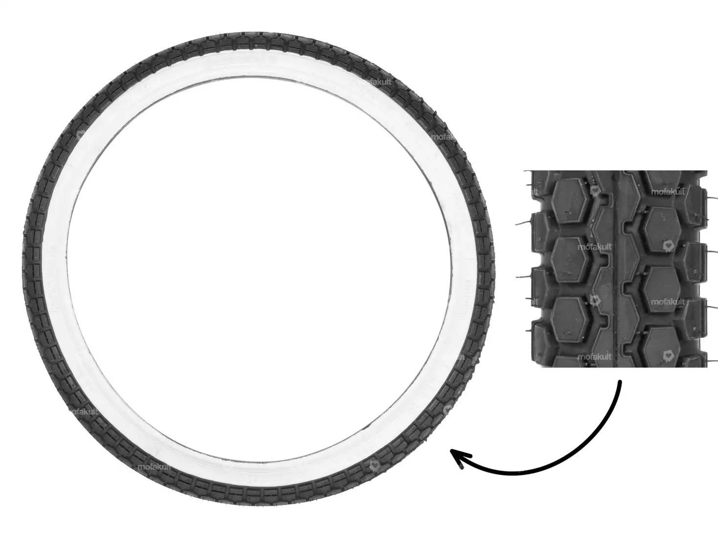 Continental 2.75 x 17" Reifen KKS 10 Allround Weisswand