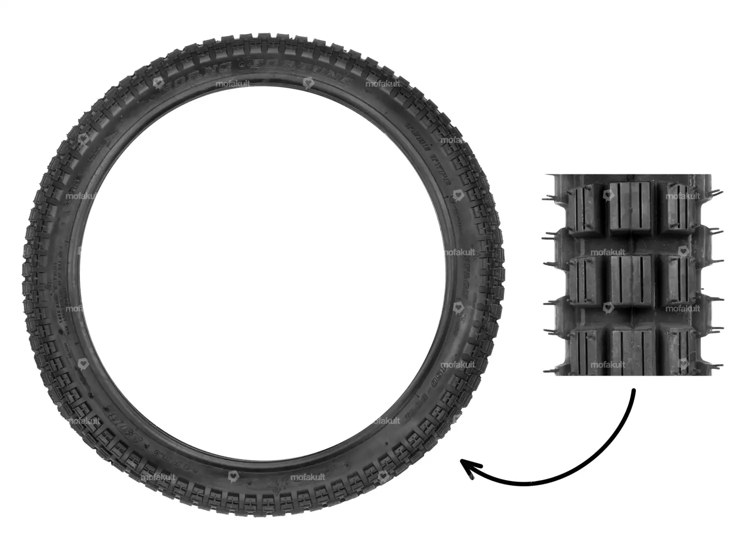 Fortune 2.25 x 17" Reifen F-879 4PR Stollen