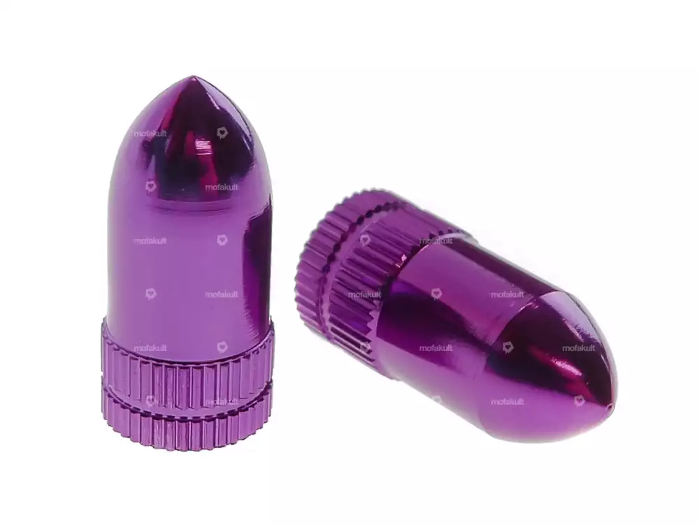 Ventilkappen Patrone Alu violett / silber