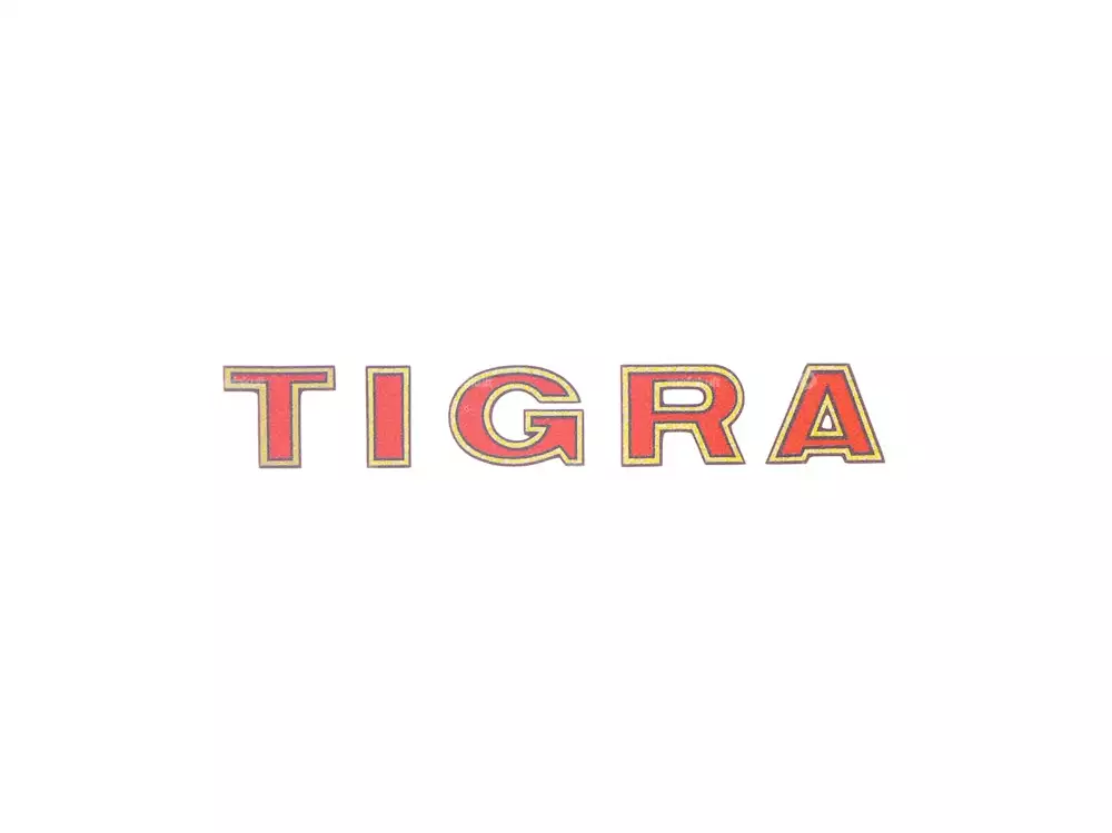 «Tigra» Aufkleber 62 x 10 mm