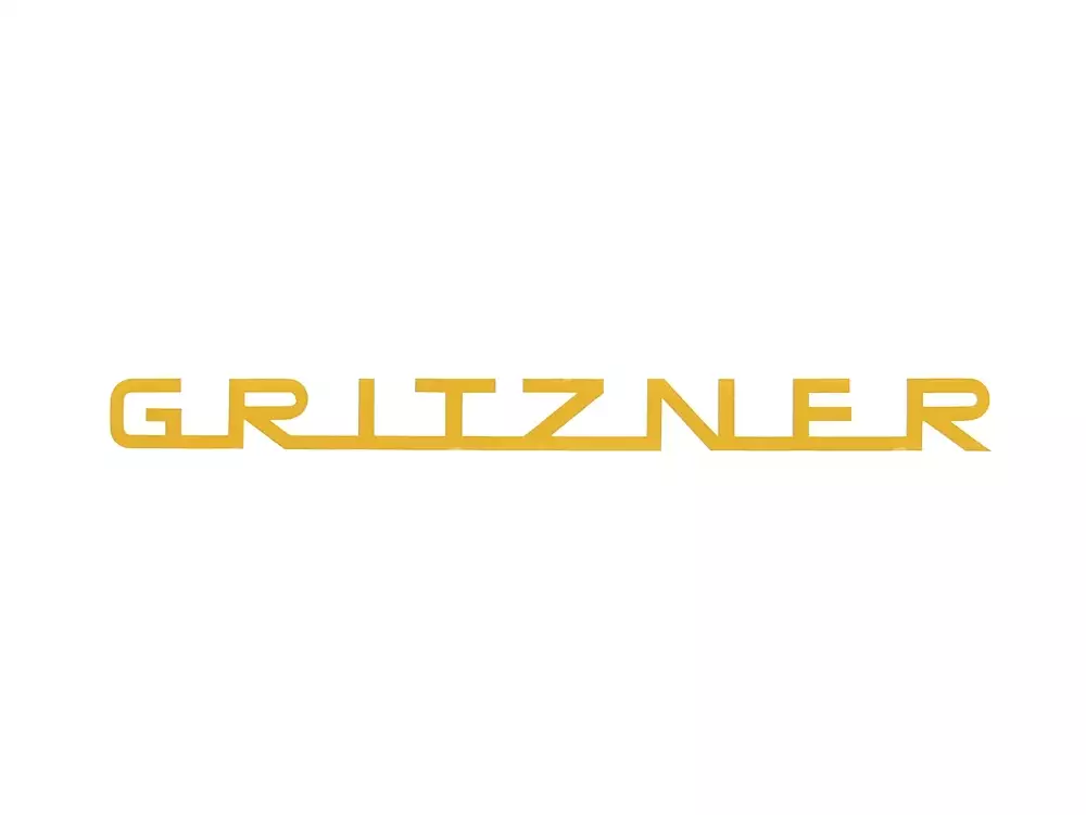 Aufkleber «Gritzner» 100 x 9 mm