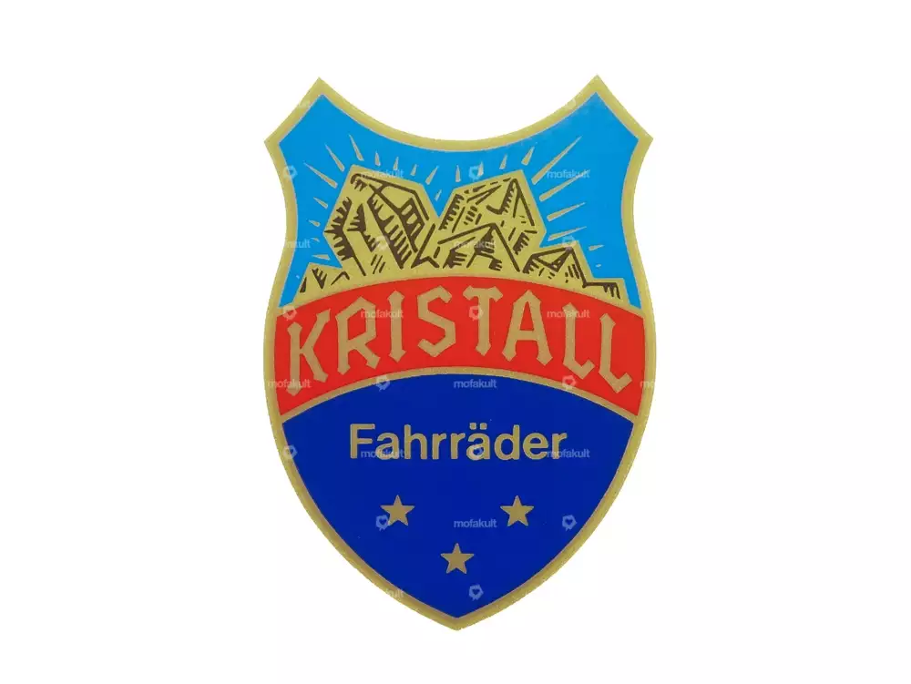 Aufkleber «Kristall» 41 x 58 mm NOS