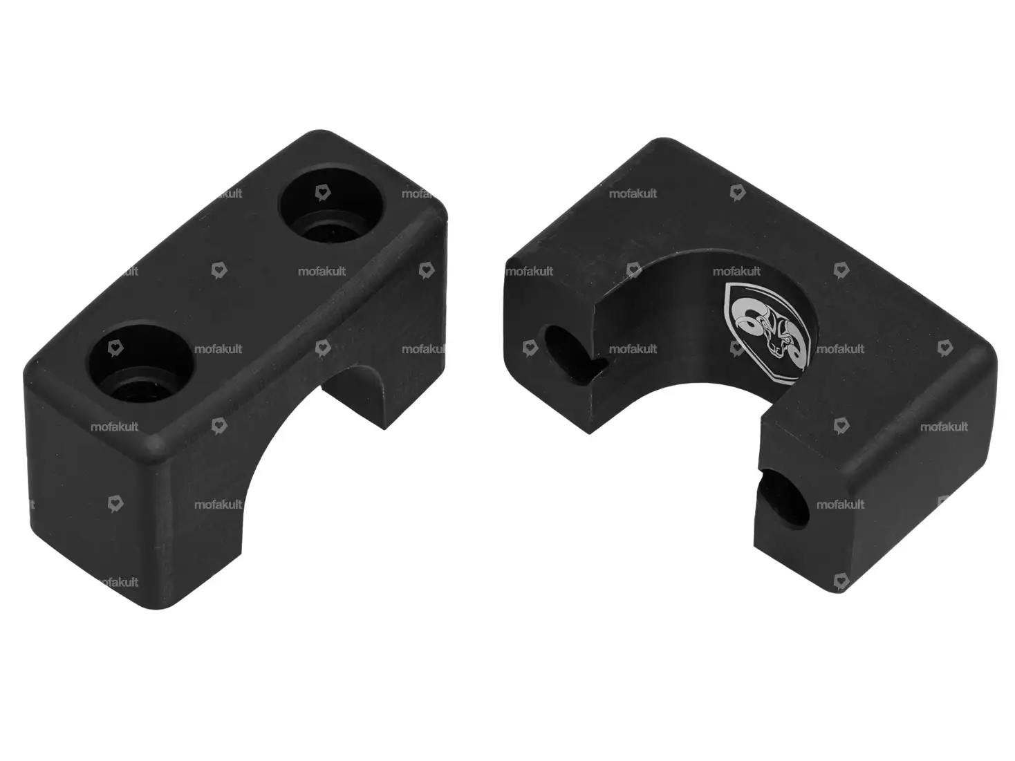 66HEROES Klemmbrücken Alu schwarz | Puch