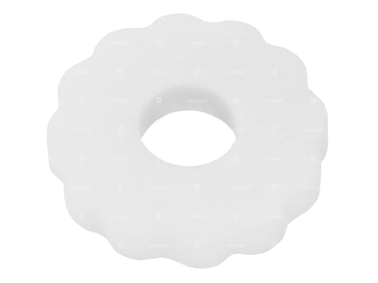 Zierschwamm Tankdeckel gewellt weiss