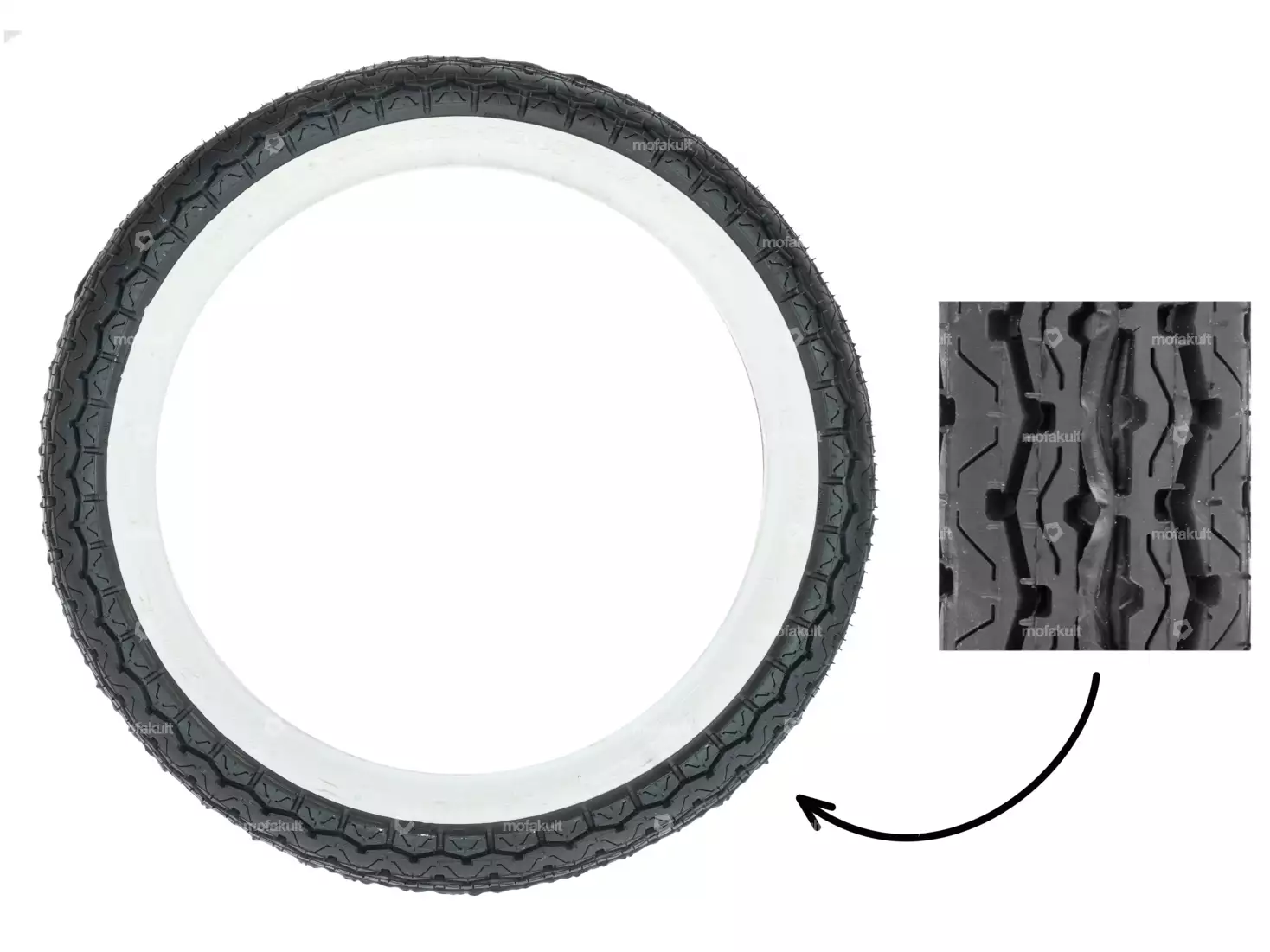 Fortune Pneu 2.75 x 17" F911 Weisswand