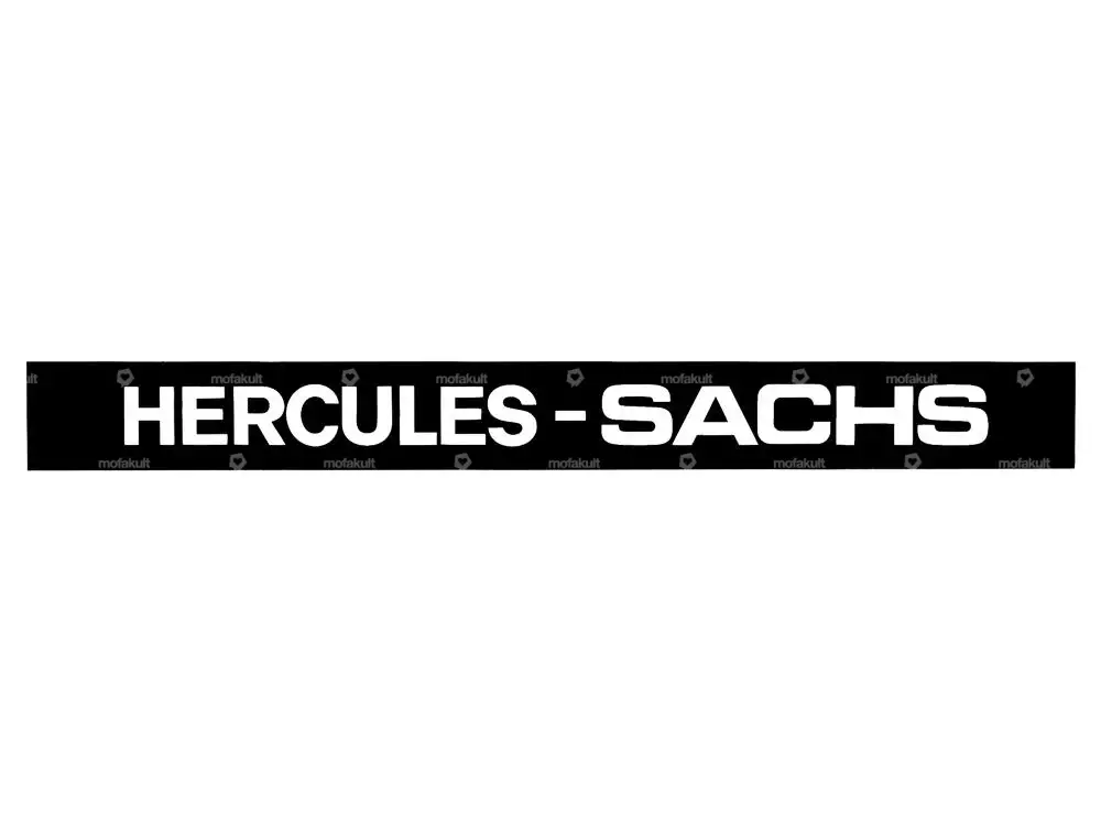 Aufkleber «Hercules - Sachs» Seitenverkleidung 254 x 28 mm
