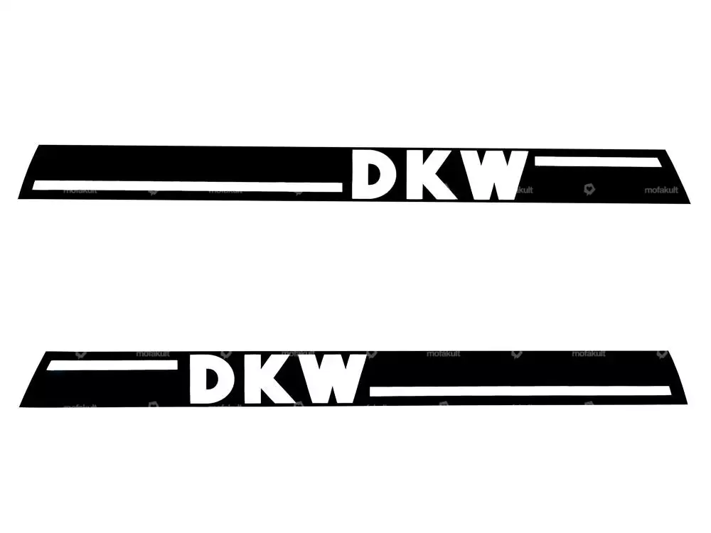 Aufkleber «DKW» Seitenverkleidungen 247 x 21 mm