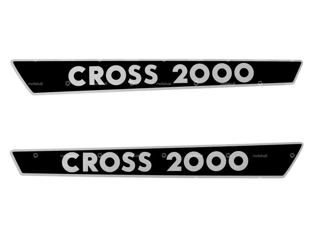 Aufkleber «CROSS 2000» Seitenverkleidung 340 x 35 mm | Alpa