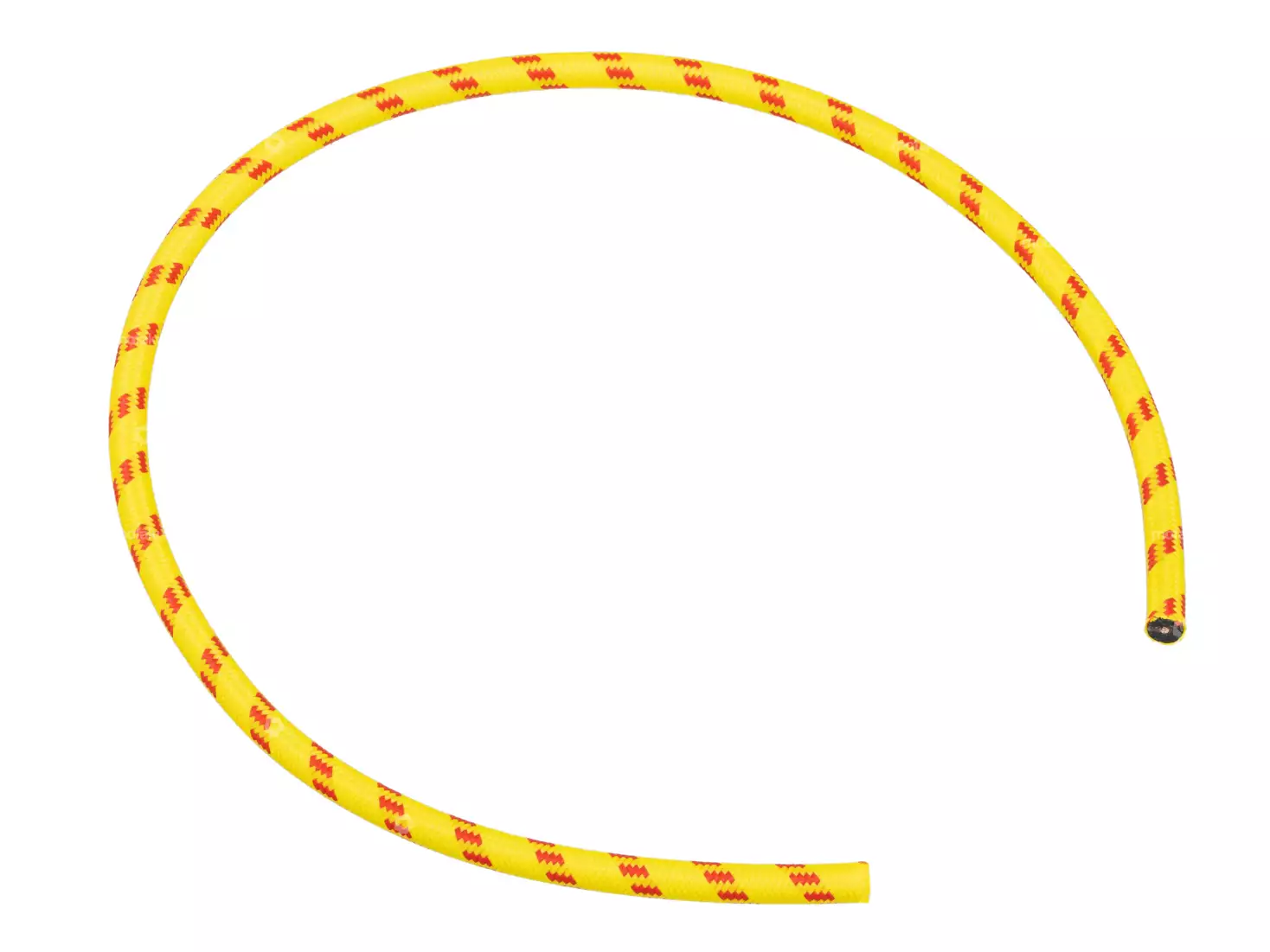 Zündkabel Ø 7 x 500 mm Textil gelb / rot