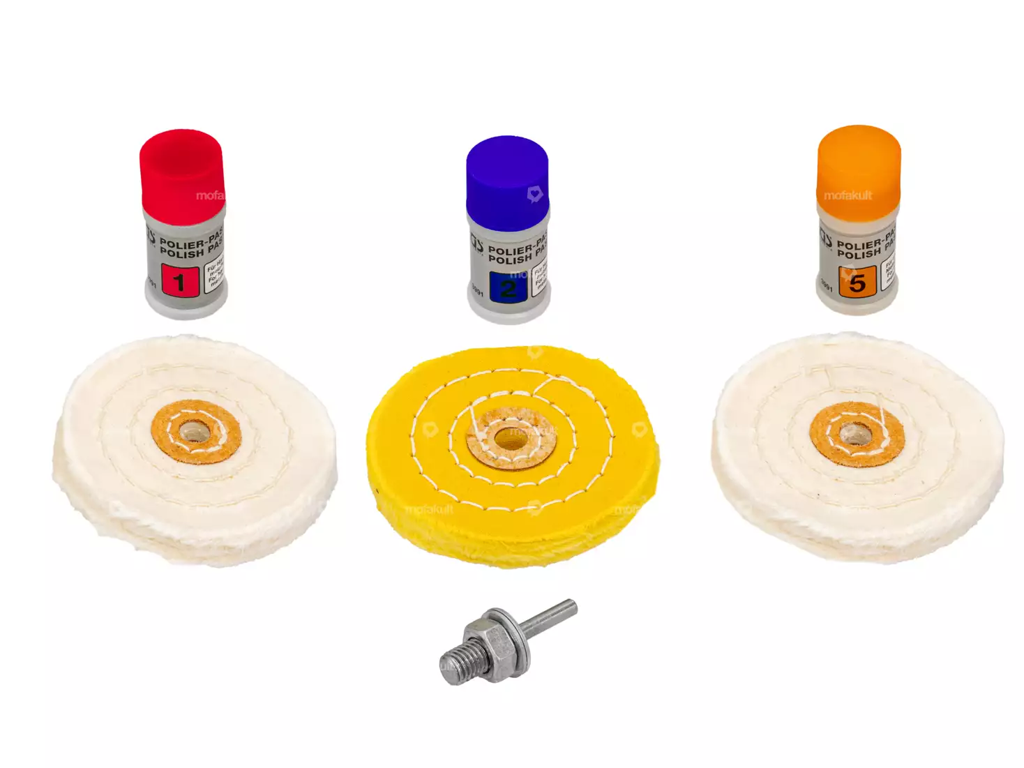 BGS Polierscheiben-Set weiche Metalle Ø 100 mm