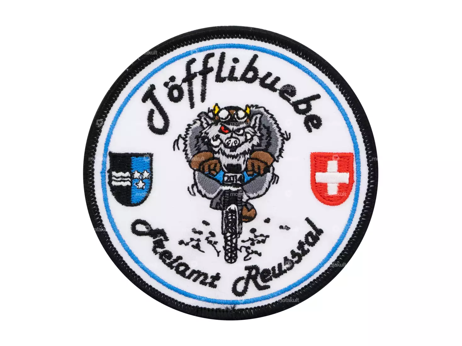 Gang Patch «Töfflibuebe Freiamt Reusstal» Ø 90 mm