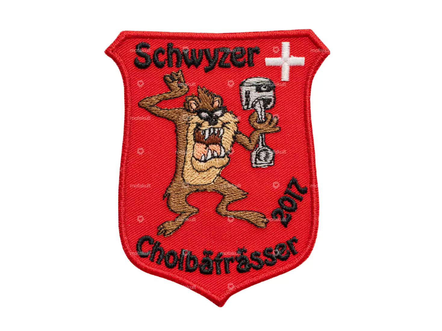 Gang Patch «Schwyzer Cholbäfrässer» 75 x 90 mm