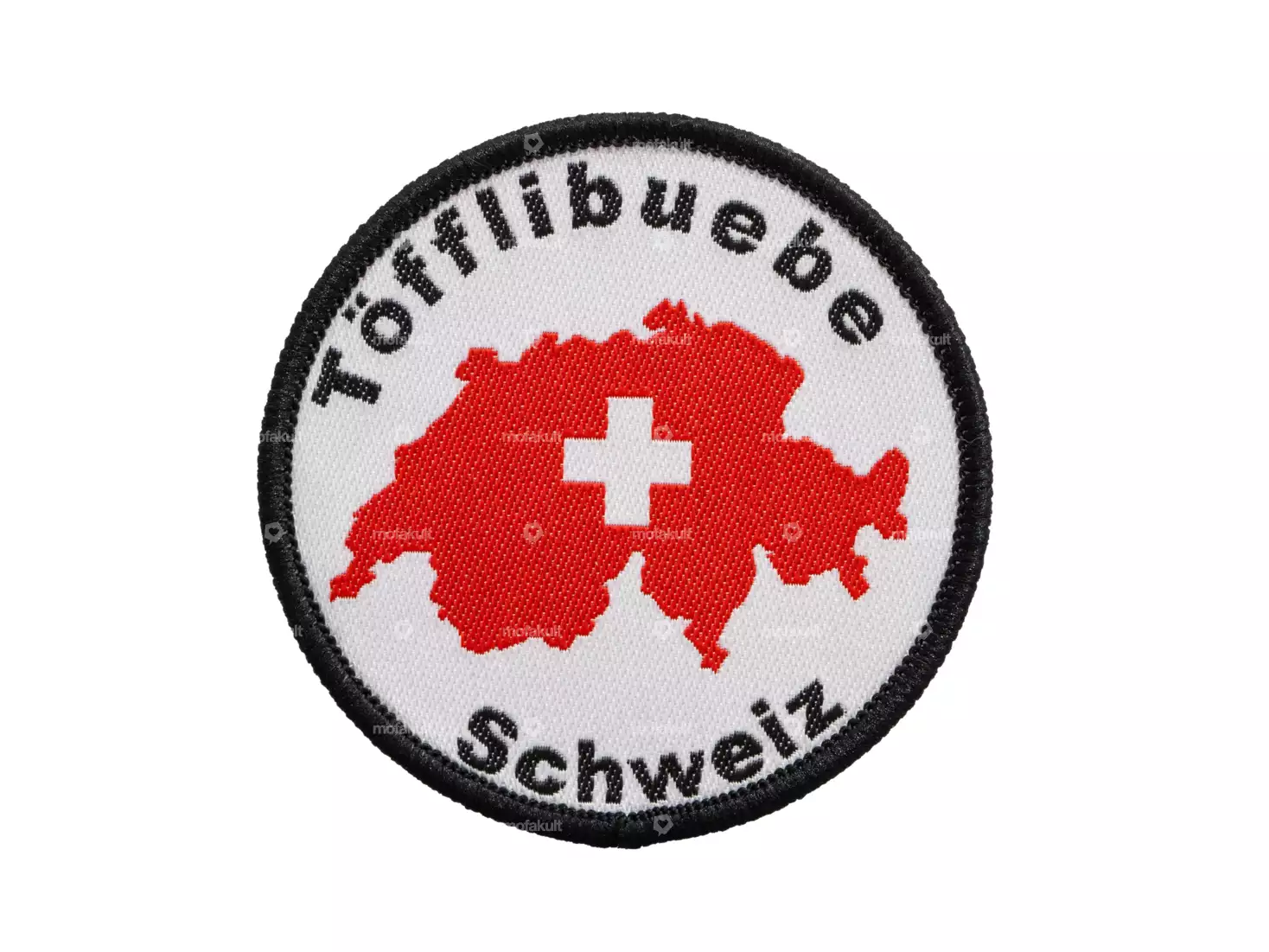 Gang Patch «Töfflibuebe Schweiz» Ø 60 mm
