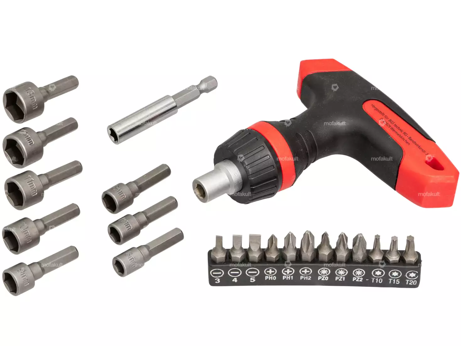 BGS 1/4" Bit- / Steckschlüsseleinsatz-Set 22-tlg.