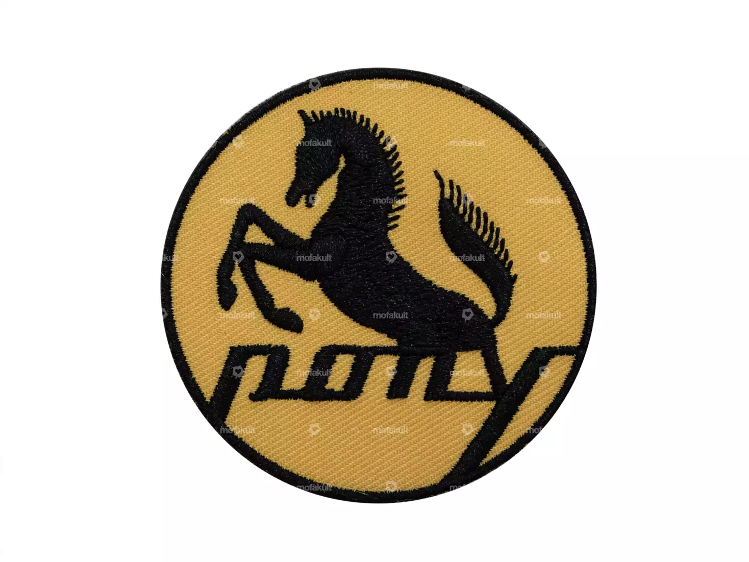 mk-Merch Aufnäher «Pony» Ø 60 mm