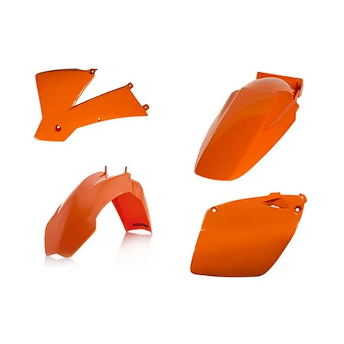 Kunststoffkit Farbe Orange - Ktm Exc 125 2003 - Ktm Exc 250 2003 - Ktm Exc 300 2003 - Ktm Exc f 250 2003 - Ktm Exc f 525 2003 - Ktm Sxf 450 2003 - Ktm Sxf 525 2003