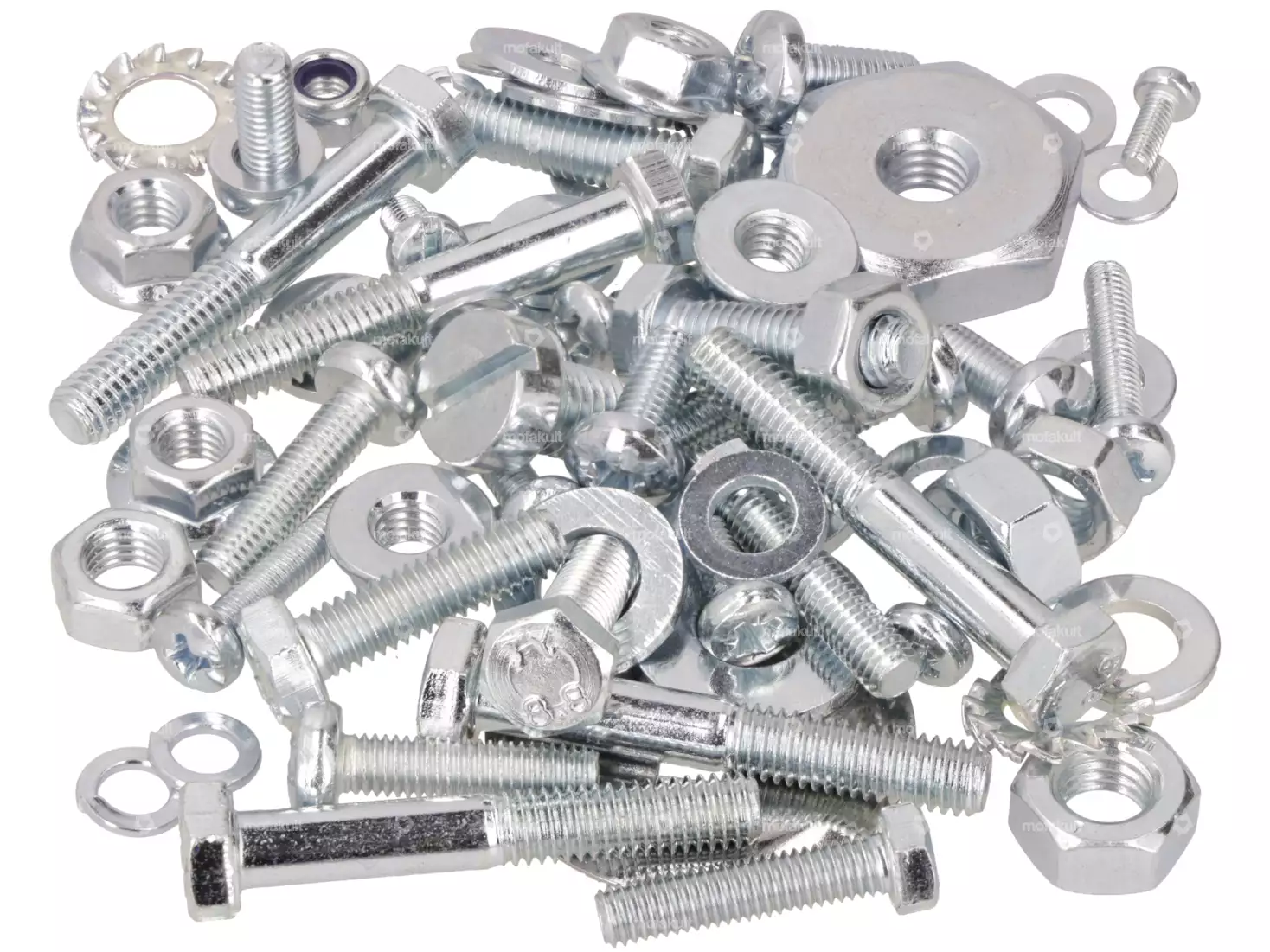 swiing® revival Schrauben-Set Motor / Getriebe verzinkt | Piaggio Ciao, SI, Bravo, Boxer