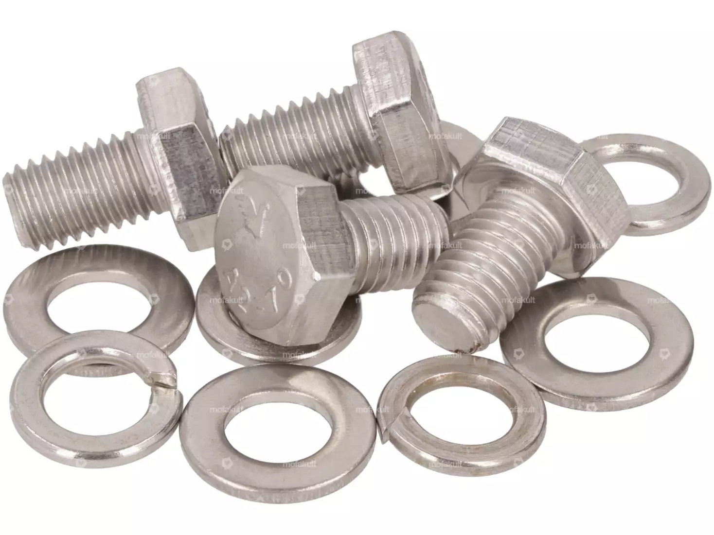 swiing® revival Schrauben-Set Getriebe Rahmenbefestigung Inox | Piaggio Ciao, SI, Bravo, Boxer