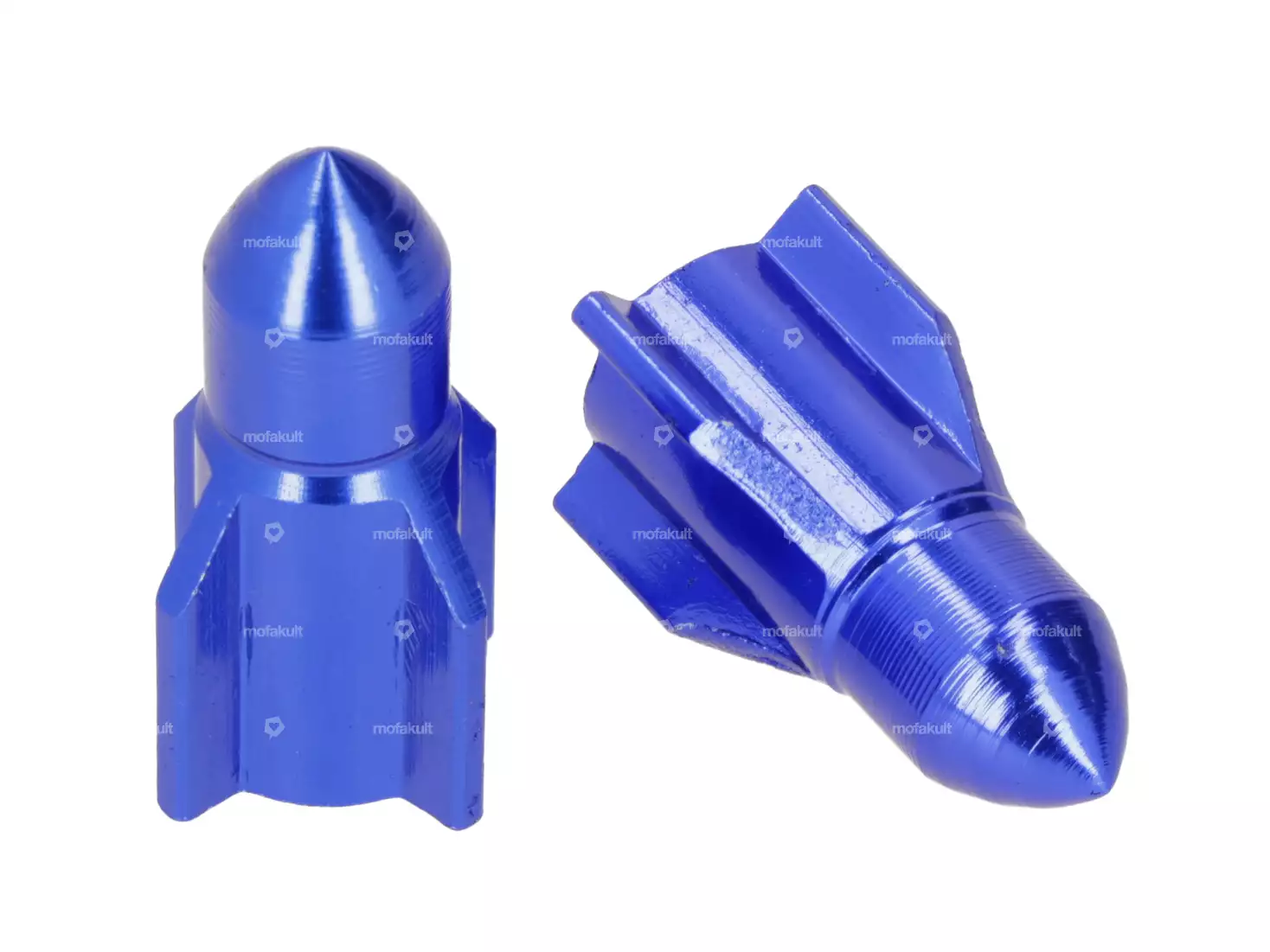 Ventilkappen Torpedo blau