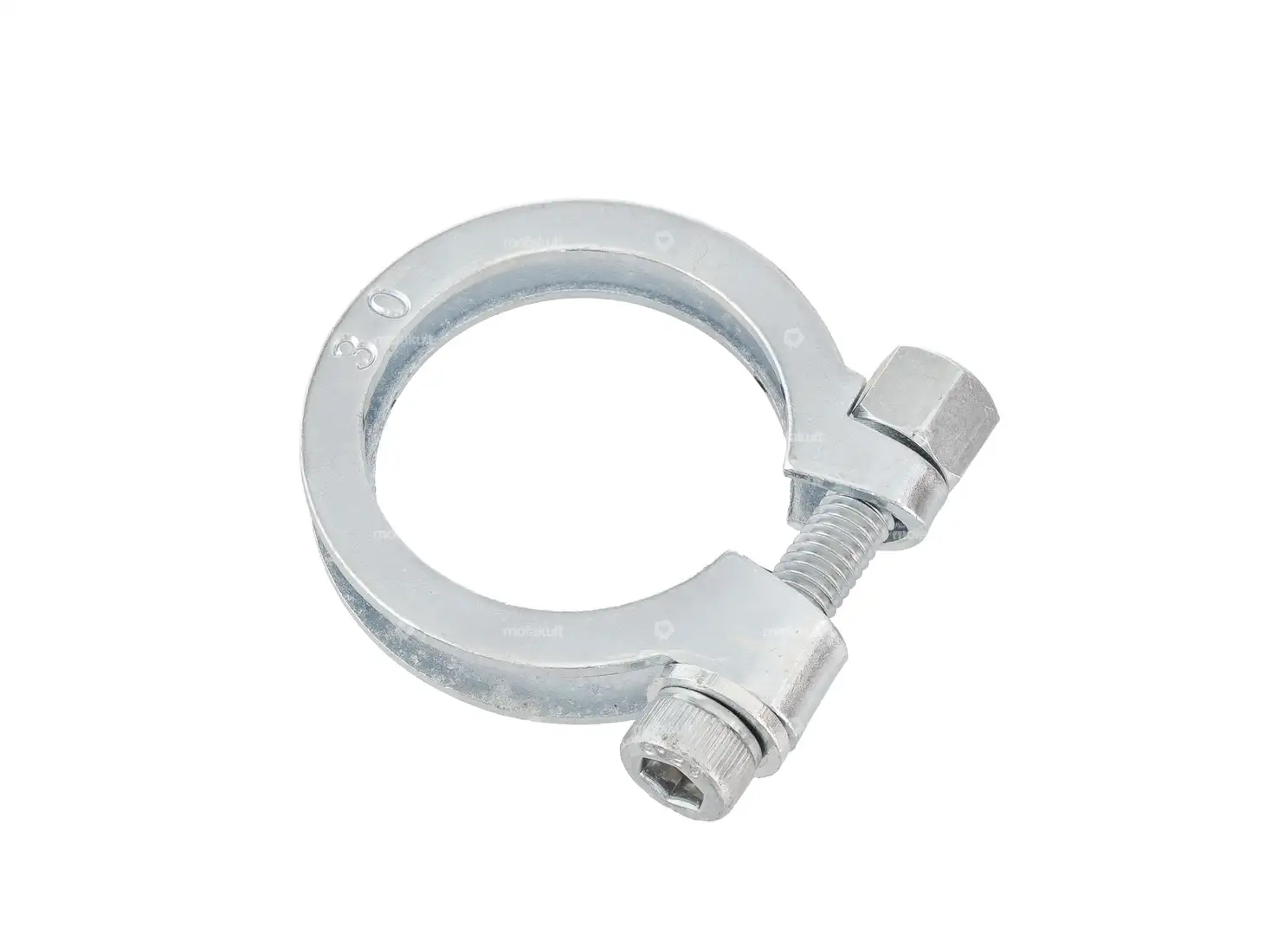 swiing® revival Schelle Auspuff massiv 30 - 32 mm verzinkt (Festigkeit 12.9)