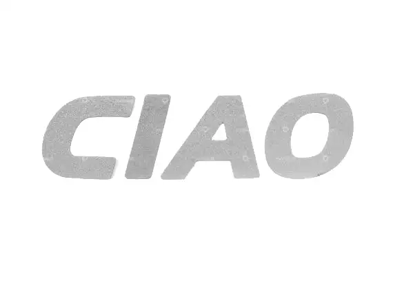 Schriftzug «CIAO» für Textil & Leder