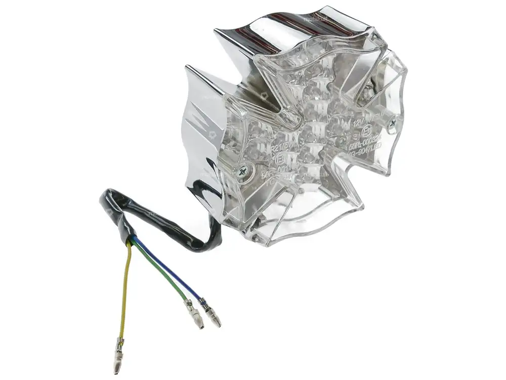 GPO Rücklicht «Arizona» Chrom / weiss