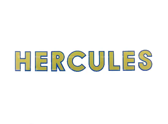 Wasserabziehbild «Hercules» gold/ blau