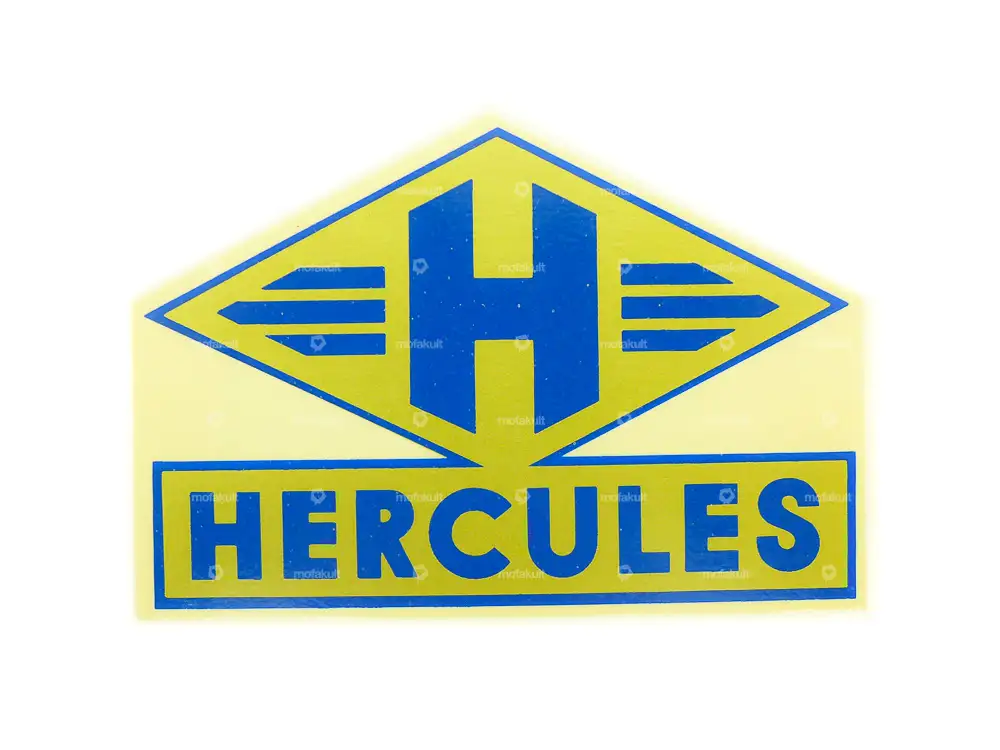 Wasserabziehbild «H - Hercules» gold/ blau
