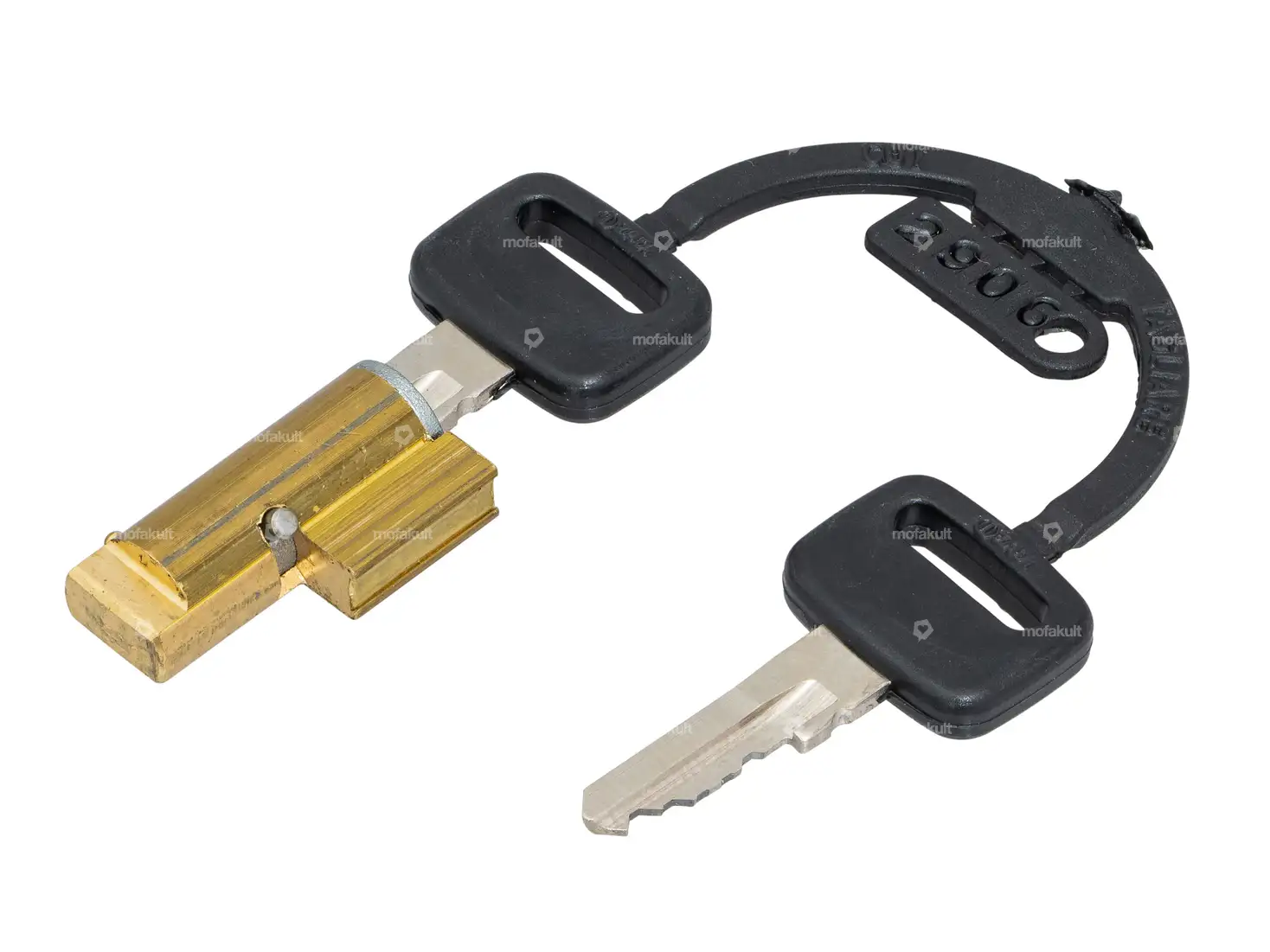 ZADI Lenkschloss 6 mm Kunststoffschlüssel | Piaggio Ciao, SI, Bravo, Boxer