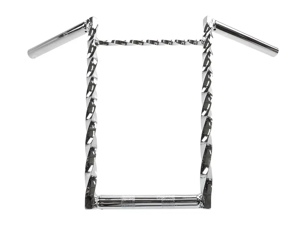 Lenker Gabelplatte 35 cm gedreht mit Strebe Chrom