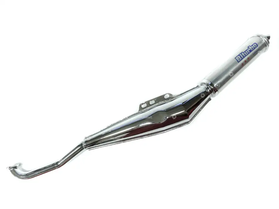 Biturbo Auspuff Chrom / Alu | Puch