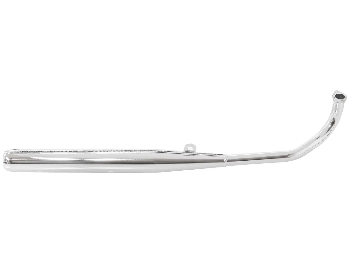 TECNO Auspuff 28 mm gerader Auslass Chrom | Tomos