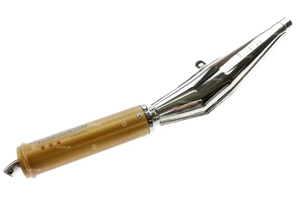 Biturbo Endtopf 28 mm Chrom / gold