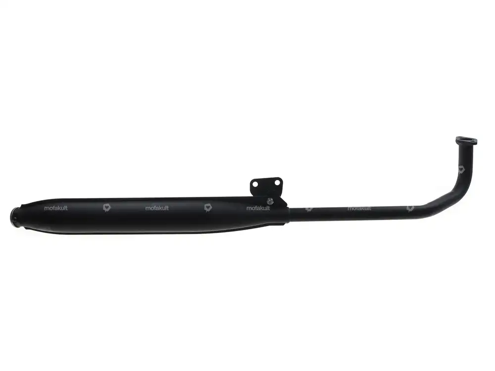 Auspuff 25 mm gerader Auslass schwarz | Tomos