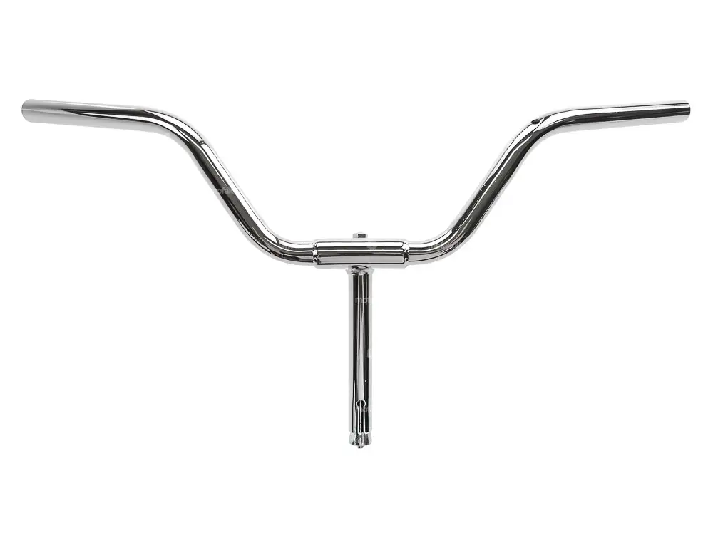 Lenker mit Vorbau 15 cm geschwungen Chrom
