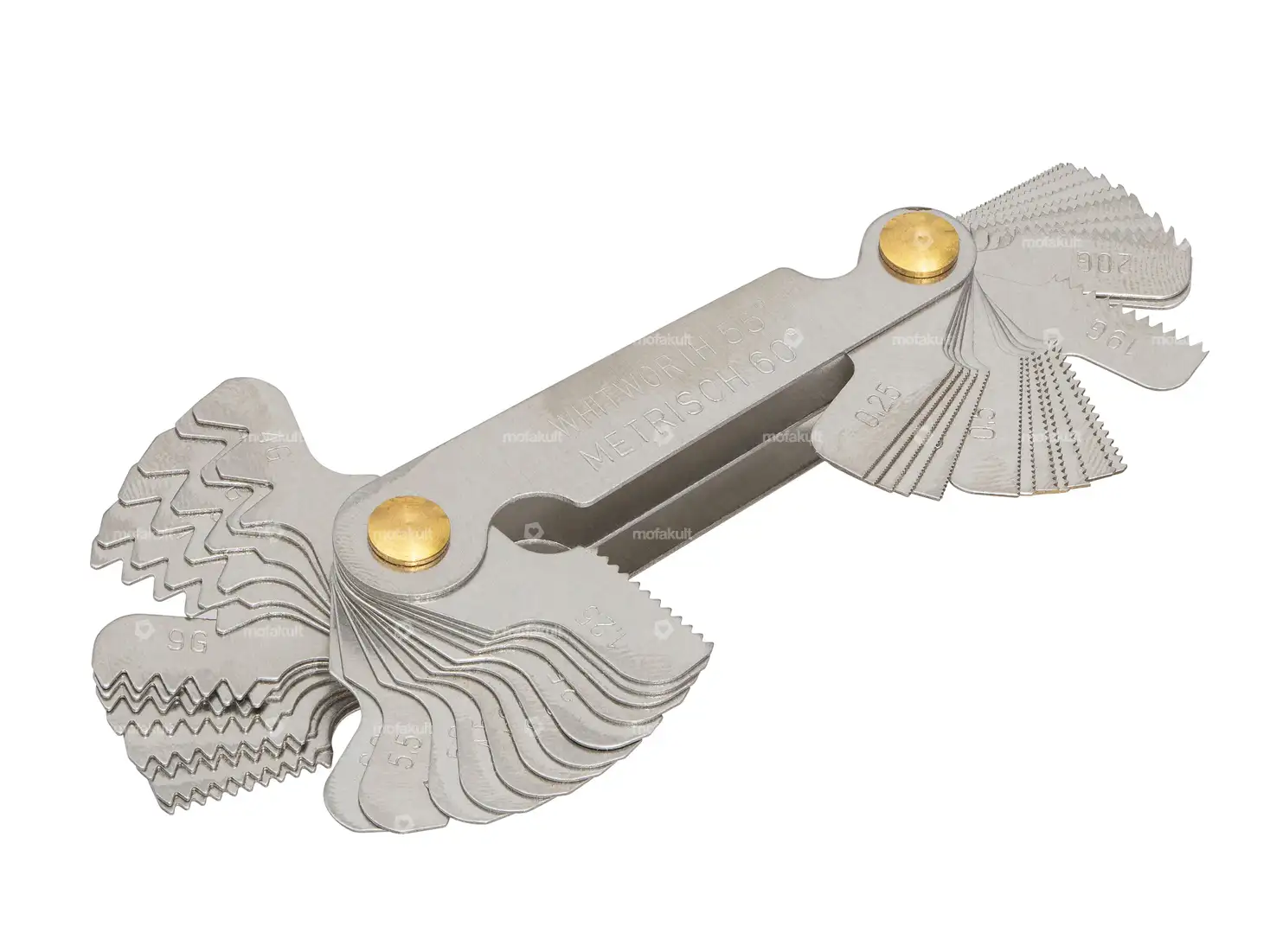 BGS Gewindelehre Metrisch / Zoll (Whitworth) 52 Blatt