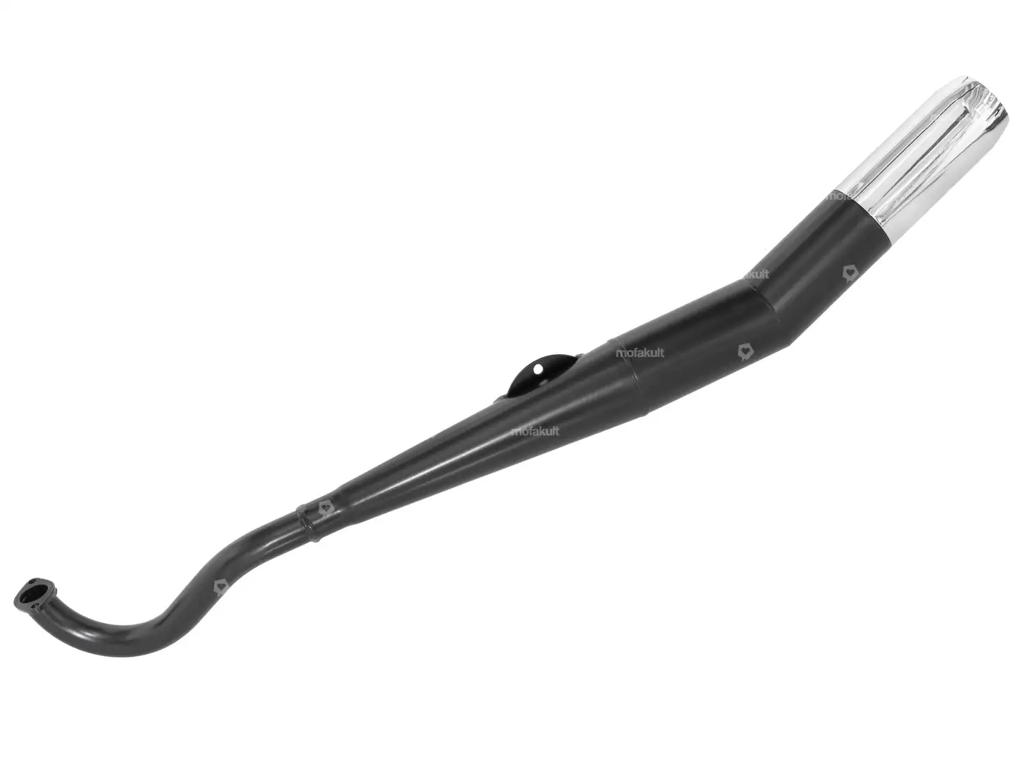 HOMOET Auspuff RS schwarz / Chrom | Puch