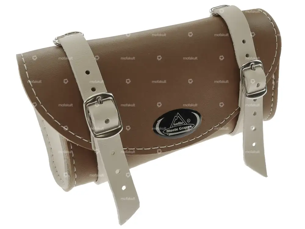 Satteltasche «Classic» hellbraun / creme